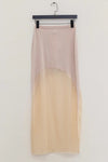 SWAYING/KNIT translucent mesh long skirt SW24SS3B21 gray rice PS81